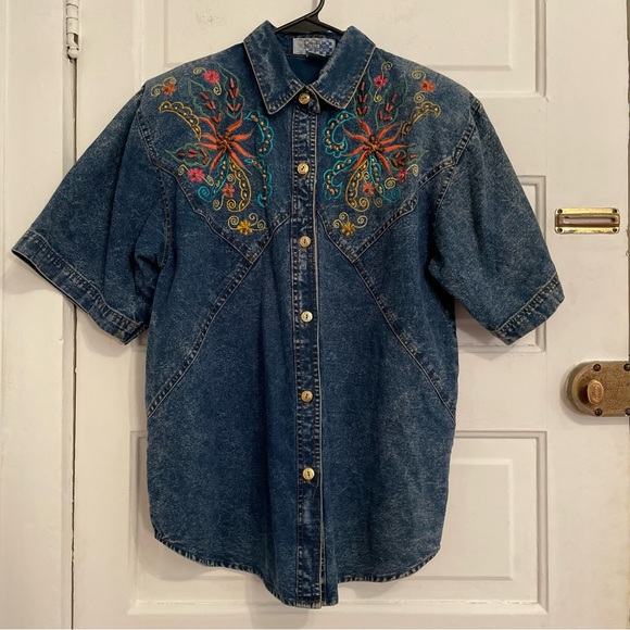 80s Stone Washed Shirt - Picture 2 of 8